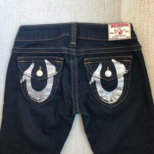 True Religion Billie Silver Foil Jeans